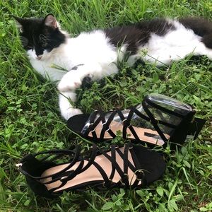 Brand new forever 21 black sandals